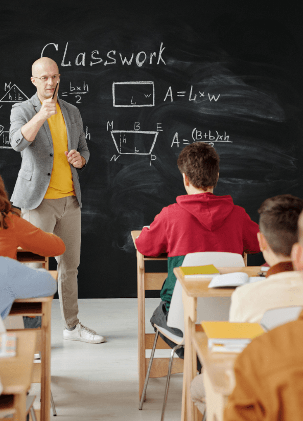 Teacher in classroom